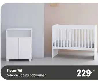 Baby & Tiener Fresno Wit 2-delige Cabino babykamer aanbieding