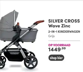 Baby & Tiener Silver cross Wave Zinc 2-in-1 kinderwagen aanbieding