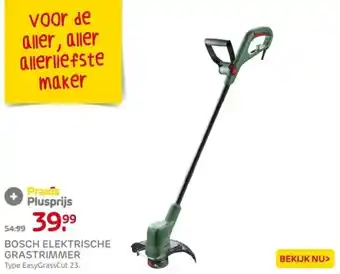 Praxis BOSCH ELEKTRISCHE GRASTRIMMER aanbieding