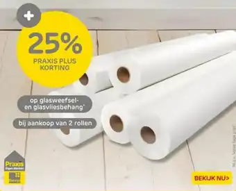 Praxis glasweefsel en glasvliesbehang aanbieding