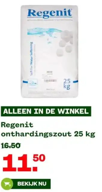 Welkoop Regenit onthardingszout 25 kg aanbieding