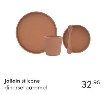 Baby & Tiener Jollein silicone dinerset caramel aanbieding