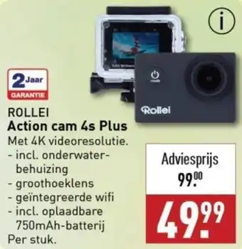 ALDI ROLLEI Action cam 4s Plus aanbieding
