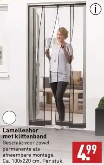 ALDI Lamellenhor met klittenband 100 x 220 cm aanbieding
