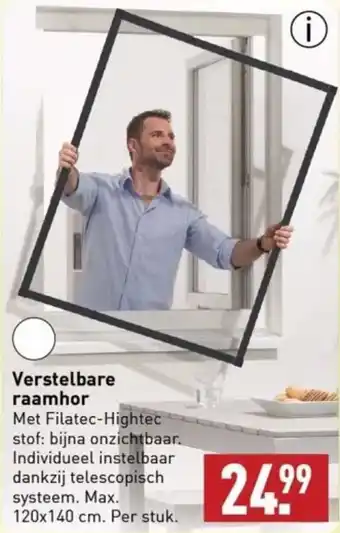 ALDI Verstelbare raamhor 120x140 cm. aanbieding