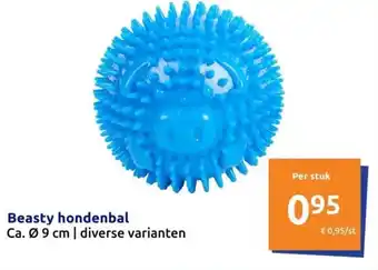 Action Beasty hondenbal Ø9 cm aanbieding