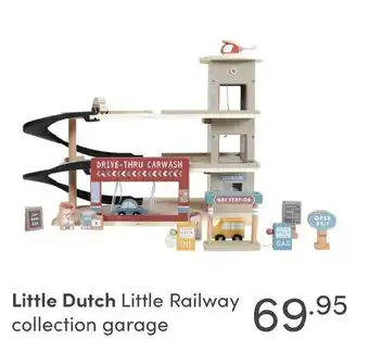 Baby & Tiener Little Dutch Little Railway collection garage aanbieding