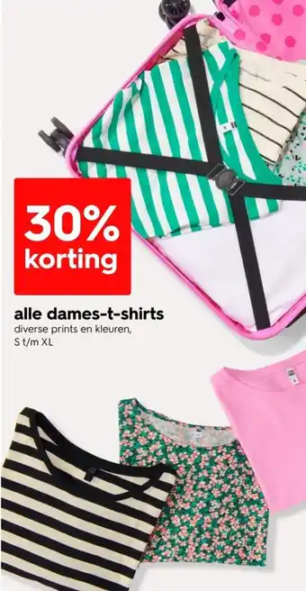 HEMA alle dames-t-shirts aanbieding