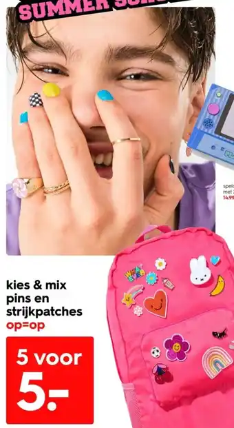 HEMA kies & mix pins en strijkpatches aanbieding