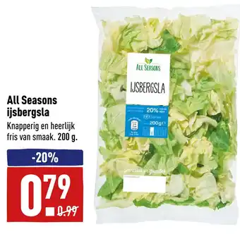 ALDI All Seasons ijsbergsla aanbieding