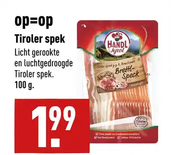 ALDI Tiroler spek aanbieding