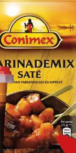 ALDI 4 Conimex marinademix saté aanbieding