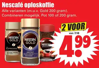 Dirk Nescafé oploskoffie aanbieding