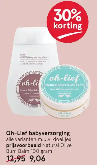 Etos Oh-Lief babyverzorging aanbieding