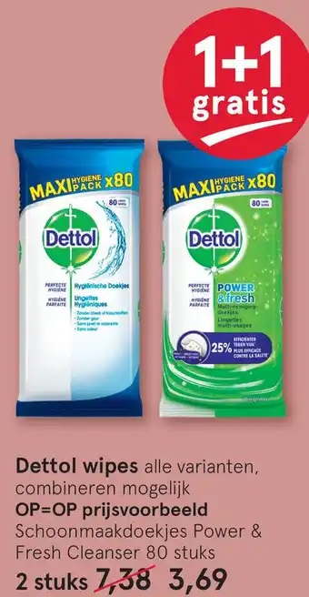 Etos Dettol wipes aanbieding