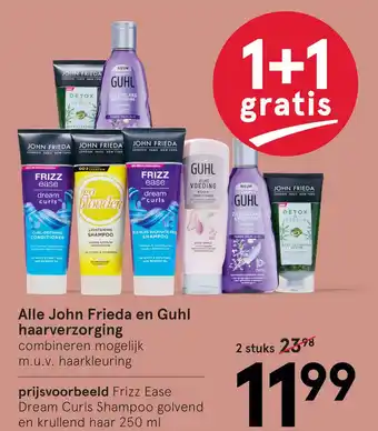 Etos Alle John Frieda en Guhl haarverzorging aanbieding