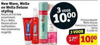 Kruidvat New Wave, Wella en Wella Deluxe styling aanbieding