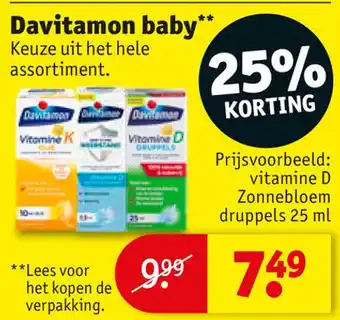 Kruidvat Davitamon baby aanbieding