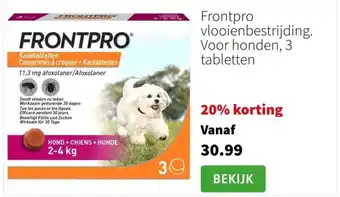 Intratuin Frontpro vlooienbestrijding aanbieding