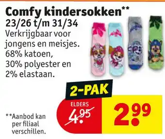 Kruidvat Comfy kindersokken aanbieding