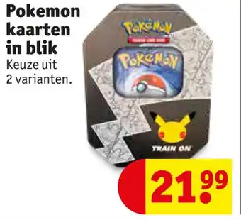 Kruidvat Pokemon kaarten in blik aanbieding