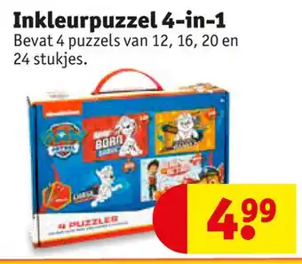 Kruidvat Inkleurpuzzel 4-in-1 aanbieding