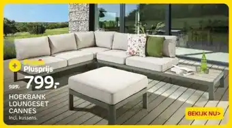 Praxis HOEKBANK LOUNGESET CANNES aanbieding