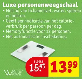 Kruidvat Luxe personenweegschaal aanbieding