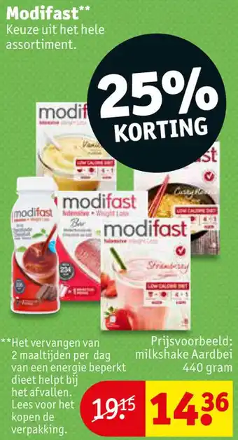 Kruidvat Modifast aanbieding