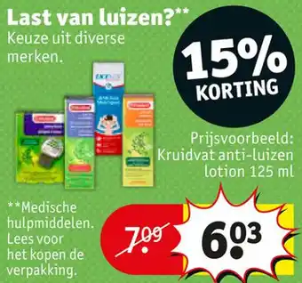 Kruidvat Last van luizen? aanbieding