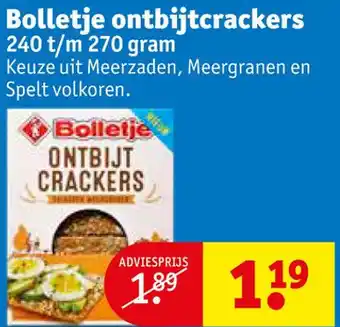 Kruidvat Bolletje ontbijtcrackers aanbieding