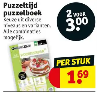 Kruidvat Puzzeltijd puzzelboek aanbieding