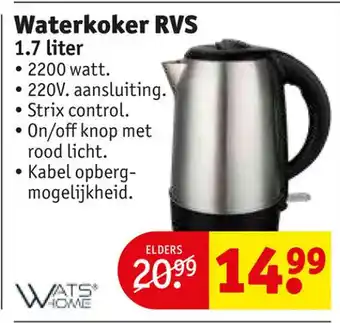 Kruidvat | Waterkoker RVS aanbieding