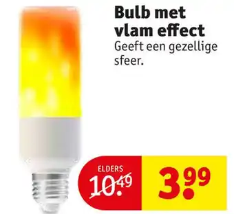 Kruidvat Bulb met vlam effect aanbieding