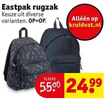 Kruidvat Eastpak rugzak aanbieding