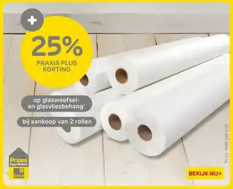 Praxis op glasweefsel en glasvliesbehang aanbieding