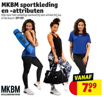 Kruidvat MKBM sportkleding en -attributen aanbieding