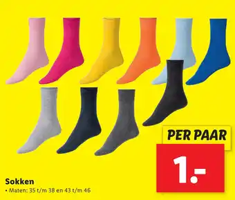 Lidl Sokken aanbieding