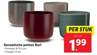 Lidl Keramische potten Bari aanbieding