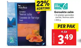 Lidl Gerookte zalm aanbieding