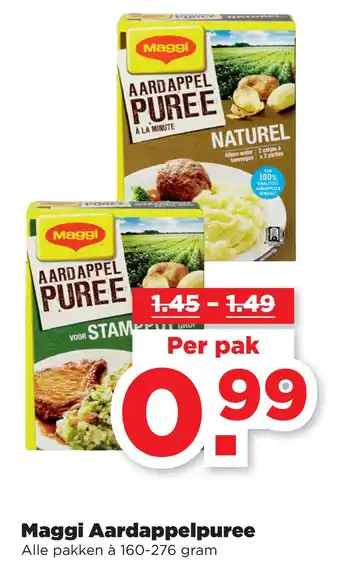 PLUS Maggi Aardappelpuree aanbieding