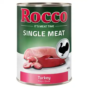 Zooplus Voordeelpakket Rocco Single Meat 24 x 400 g Hondenvoer - Kalkoen aanbieding