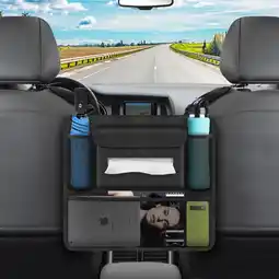 Amazon APLKER Auto-organizer tussen voorstoelen, auto-nettas, opbergtas, middenconsole, achterbank, organizer voor snacks, portefeui aanbieding