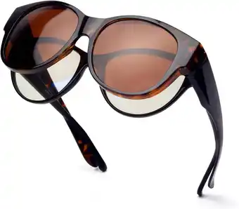 Amazon Face Shadow Gepolariseerde overzet zonnebril voor dames, overzetzonnebril voor brildragers, clip on zonnebril, uv-bescherming aanbieding