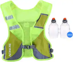 Amazon AONIJIE Lichtgewicht Outdoor Wandelen Hydratatie Rugzak Marathon Vest Klimmen Fietsen Rugzak Met 2 stks 250ML Flessen aanbieding