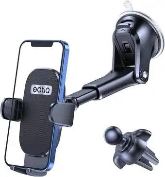 Amazon Oqtiq Telefoonhouder Auto, Car Phone Holder, 360° Draaibare Autohouder Zuignap voor Dashboard, Ventilator, Voorruit, Mobiele  aanbieding