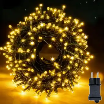 Amazon Led-lichtsnoer voor binnen en buiten, 30 m, 300 leds, warmwit, kerstverlichting met stekker en timer, 8 modi en geheugenfunct aanbieding