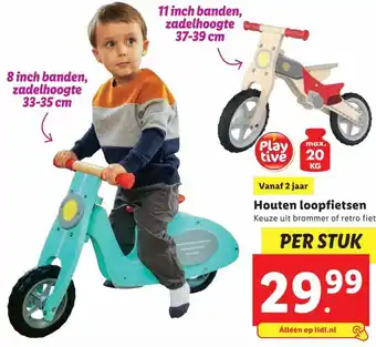 Lidl Playtive Houten loopfiets aanbieding