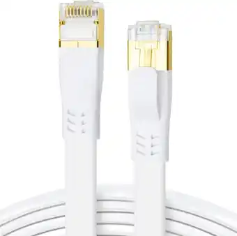 Amazon CAT 8 Ethernet Kabel, 10m Hoge Snelheid (40Gbps 2000MHz) Flexibele Platte CAT8 Patchkabel, Gigabit Internet Netwerkkabel LAN- aanbieding