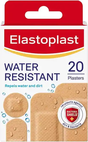 Amazon Elastoplast Waterafstotende pleisters, 20 strips aanbieding